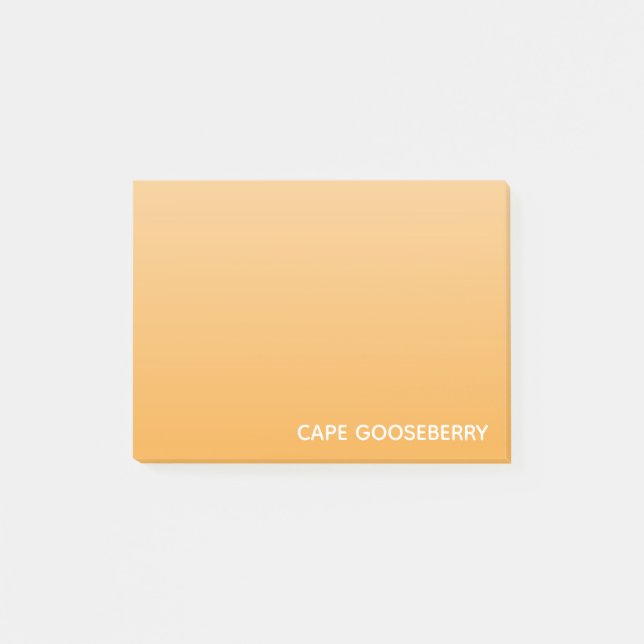 Cape Gooseberry yellow colour name Post-it Notes (Front)