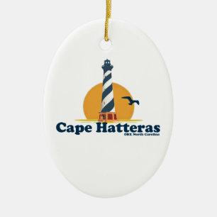 Cape Hatteras. Ceramic Tree Decoration