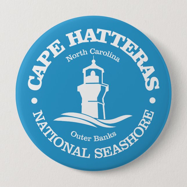 Cape Hatteras (lighthouse) 10 Cm Round Badge (Front)