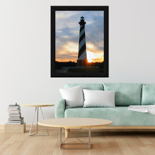 Cape Hatteras Lighthouse at Sunset Poster