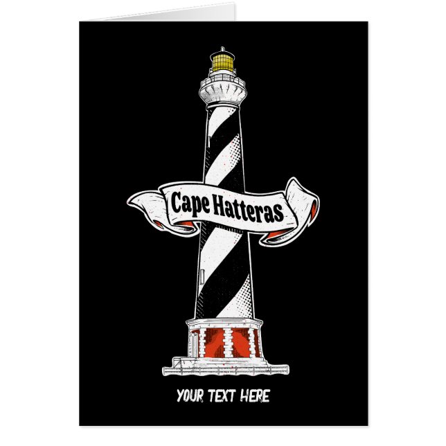 Cape Hatteras Lighthouse black and white (Front)