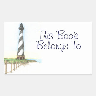 Cape Hatteras Lighthouse Book Label Stickers