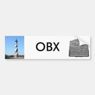 Cape Hatteras Lighthouse Bumper Sticker #1 OBX