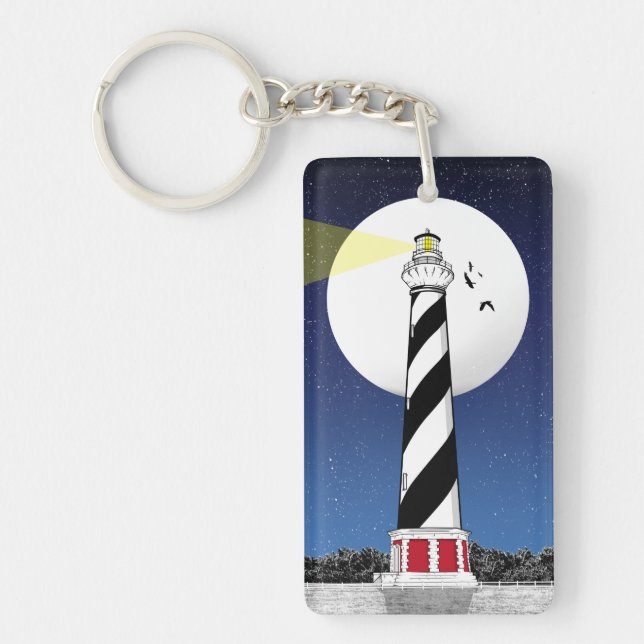 Cape Hatteras Lighthouse BUXTON Key Ring (Front)