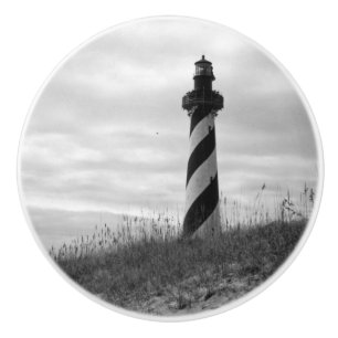 Cape Hatteras Lighthouse Ceramic Knob