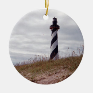 Cape Hatteras Lighthouse Ceramic Tree Decoration