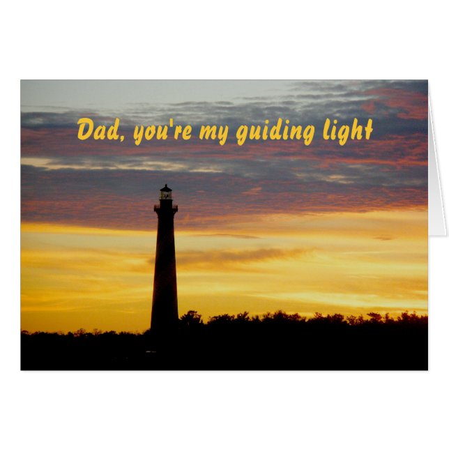 Cape Hatteras Lighthouse Father's Day Card (Front Horizontal)