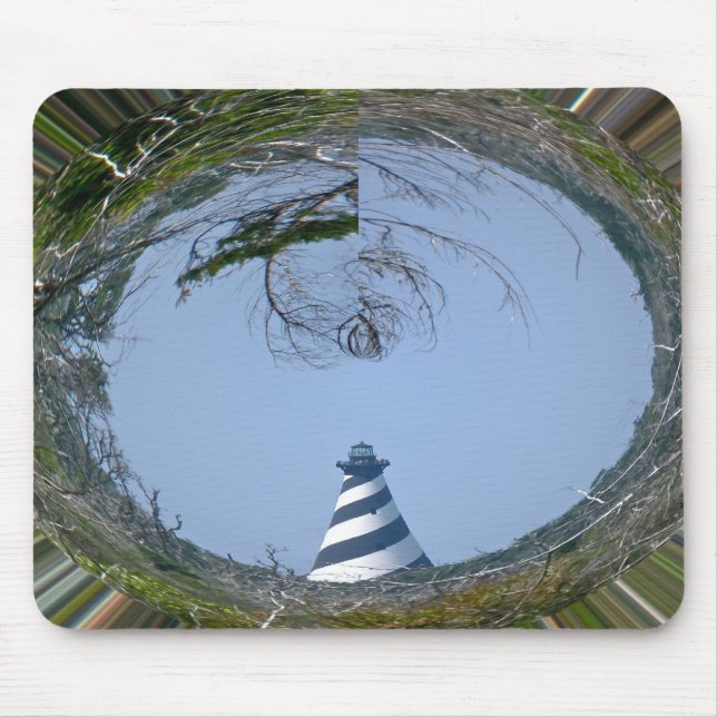 Cape Hatteras Lighthouse from Wetlands Series Mouse Mat (Front)