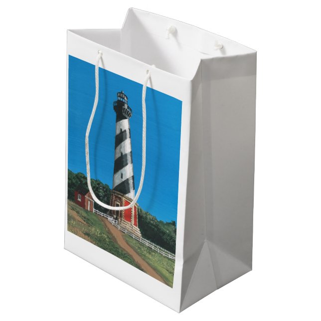 Cape Hatteras Lighthouse Gift Bag (Back Angled)
