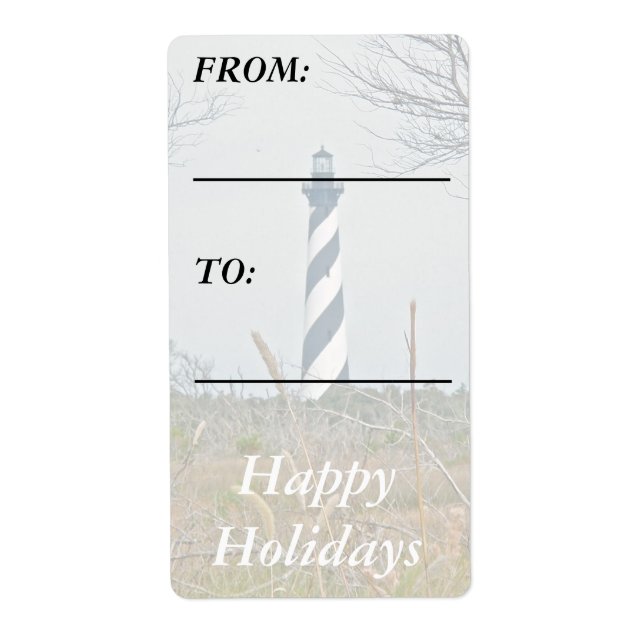 Cape Hatteras Lighthouse Happy Holidays (Front)