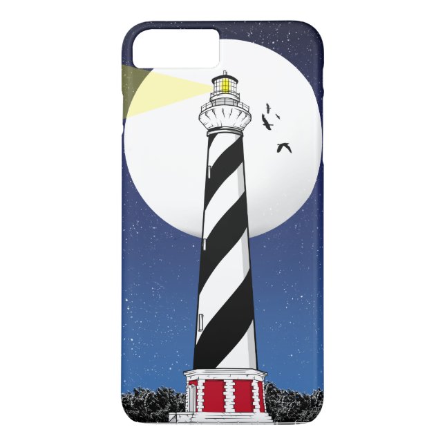 Cape Hatteras Lighthouse ILLUSTRATION Case-Mate iPhone Case (Back)