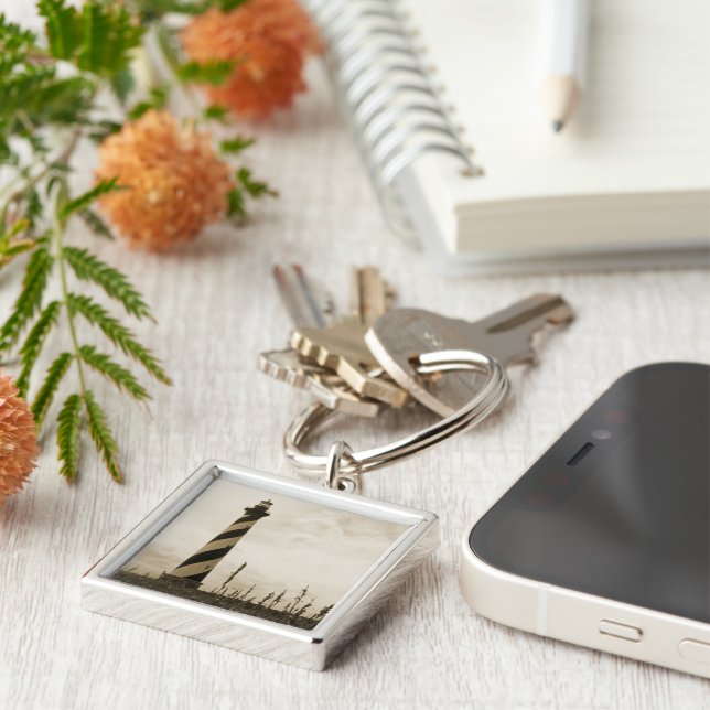 Cape Hatteras Lighthouse Key Ring (Side)