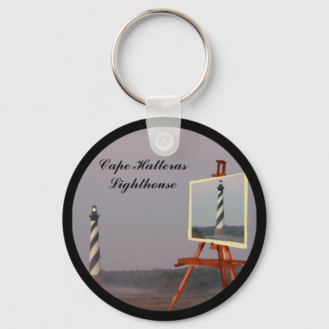 CAPE HATTERAS LIGHTHOUSE-KEYCHAIN KEY RING (Front)