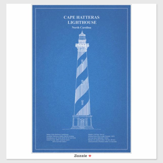 Cape Hatteras Lighthouse - North Carolina – AD (Sheet)