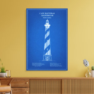 Cape Hatteras Lighthouse - North Carolina – AD Canvas Print
