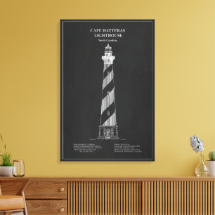 Cape Hatteras Lighthouse - North Carolina – PD Canvas Print