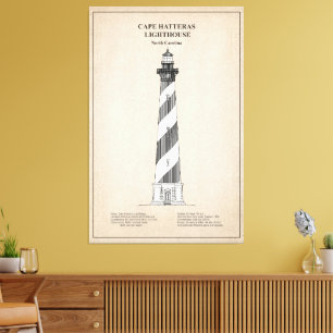 Cape Hatteras Lighthouse - North Carolina - SBD Canvas Print