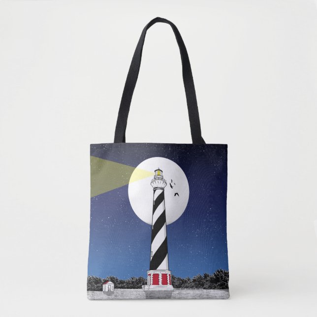 Cape Hatteras Lighthouse North Carolina Tote Bag (Front)