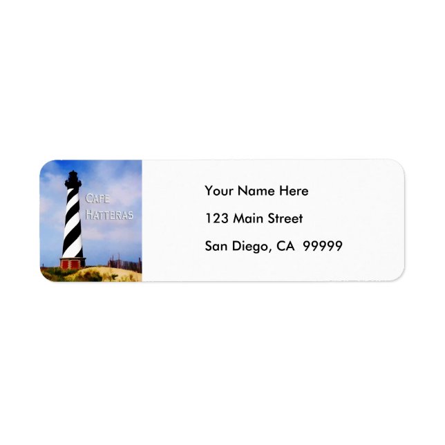 Cape Hatteras Lighthouse Poster Text Cape Hatteras (Front)