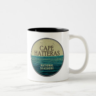 Cape Hatteras National Seashore Ocean Birds Two-Tone Coffee Mug