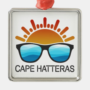 Cape Hatteras North Carolina Sunglasses Metal Tree Decoration