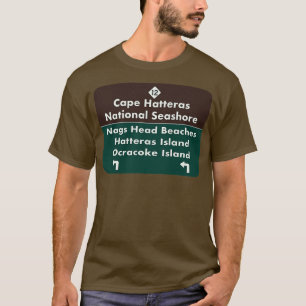 Cape Hatteras Road Sign T-Shirt