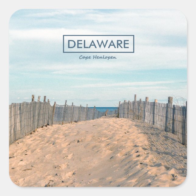 Cape Henlopen. Square Sticker (Front)