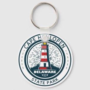Cape Henlopen State Park Delaware Badge Key Ring