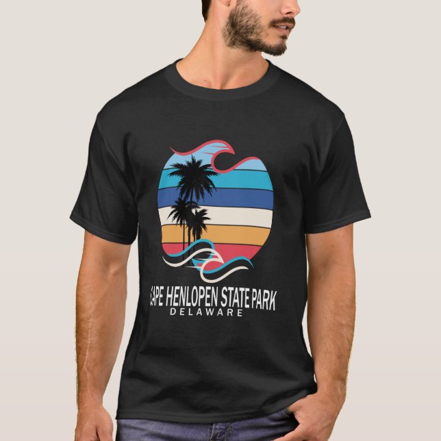Cape Henlopen State Park Delaware Beach Surfing Me T-Shirt (Front)