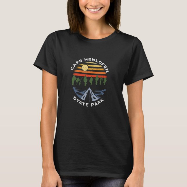 Cape Henlopen State Park Delaware Camping Vacation T-Shirt (Front)
