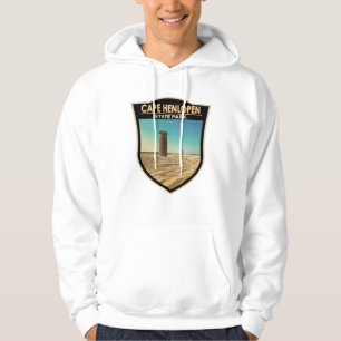 Cape Henlopen State Park Delaware Watercolor Hoodie