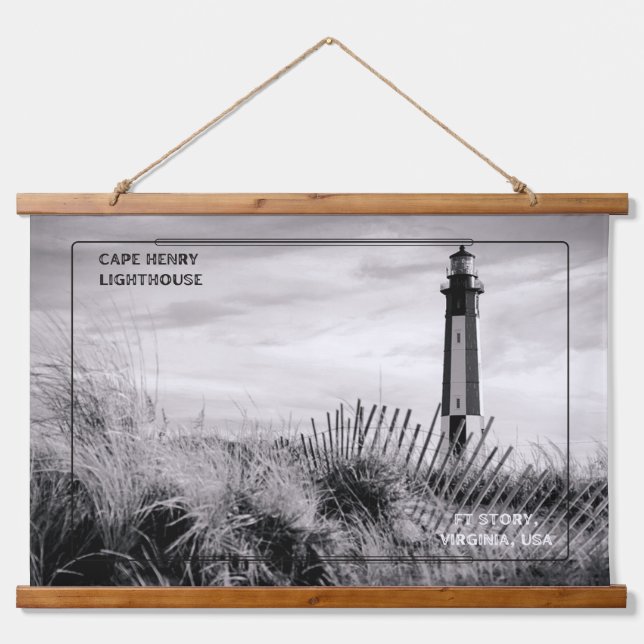 Cape Henry Lighthouse Hanging Tapestry (Front)