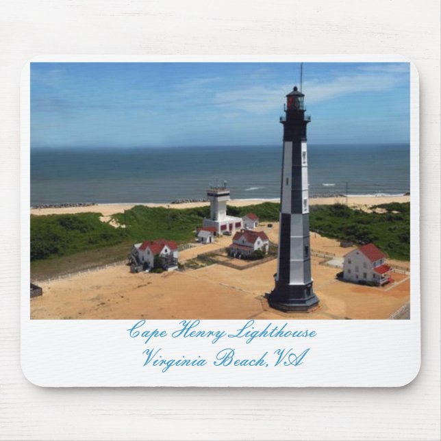 Cape Henry Lighthouse Mouse Mat (Front)