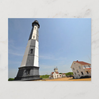 Cape Henry Lighthouse with White Fence Va. Beach Postcard