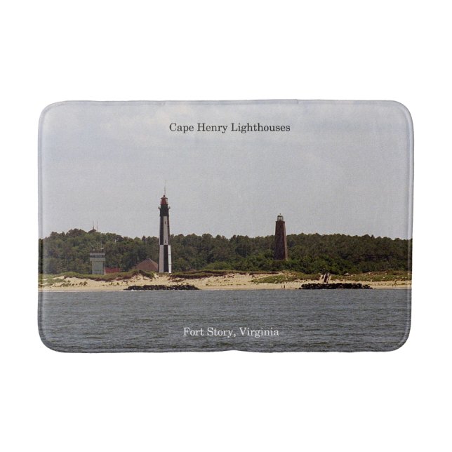 Cape Henry Lighthouses bathmat (Front)