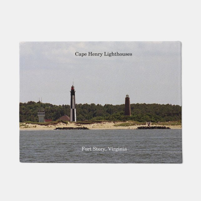 Cape Henry Lighthouses door mat (Front)