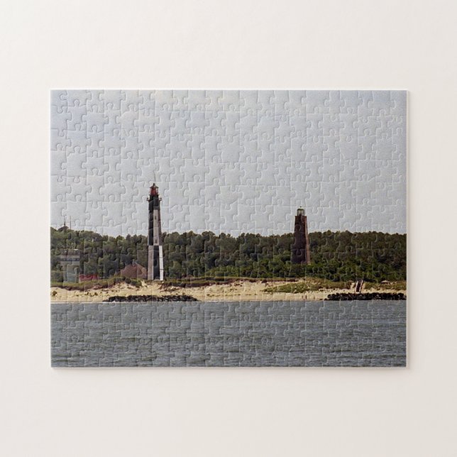Cape Henry Lighthouses Jigsaw Puzzle (Horizontal)