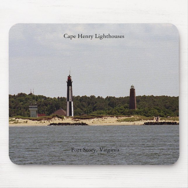 Cape Henry Lighthouses mousepad (Front)