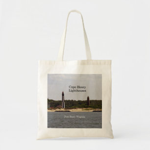 Cape Henry Lighthouses tote bag