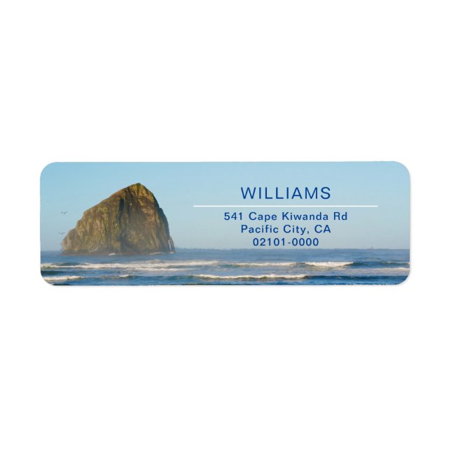 Cape Kiwanda Pacific City Return Address Label (Front)