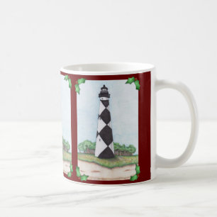 Cape Lookout Lighthouse Christmas Mug