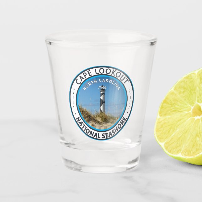 Cape Lookout National Seashore North Carolina Shot Glass (Front)