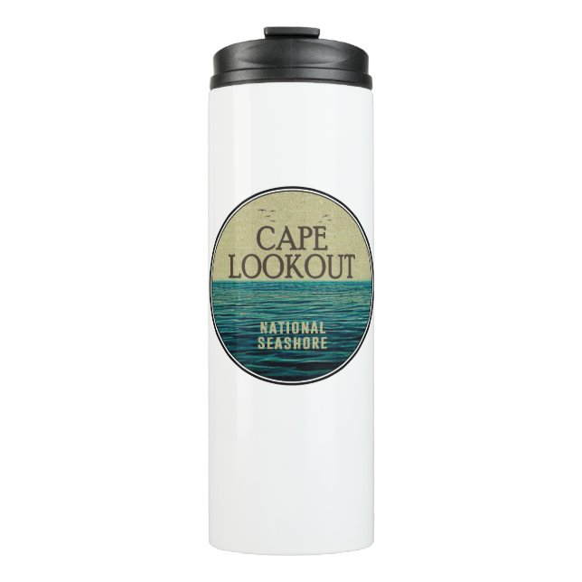 Cape Lookout National Seashore Ocean Birds Thermal Tumbler (Front)