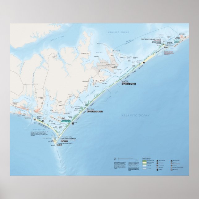 Cape Lookout National Seashore Poster (Front)