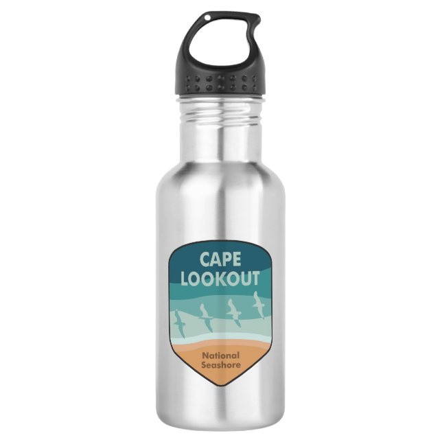 Cape Lookout National Seashore Seagulls 532 Ml Water Bottle (Front)