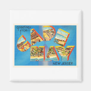 Cape May #2 New Jersey NJ Vintage Travel Postcard- Magnet