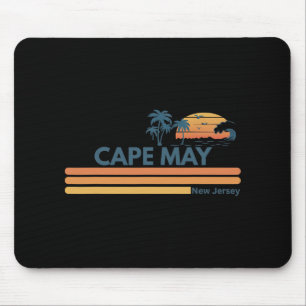Cape May Beach New Jersey Summer Palm Tree Men Wom Mouse Mat