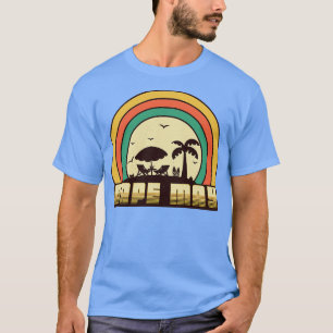 Cape May Beach Vintage Retro Sunset Style T-Shirt