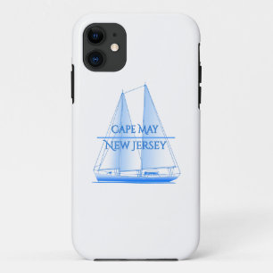 Cape May Coastal Nautical Sailing Sailor iPhone 11 Case
