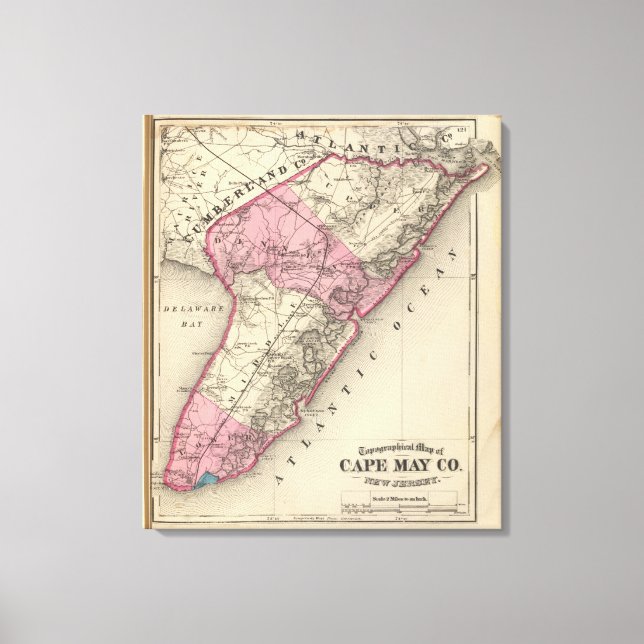 Cape May County, NJ Canvas Print (Front)